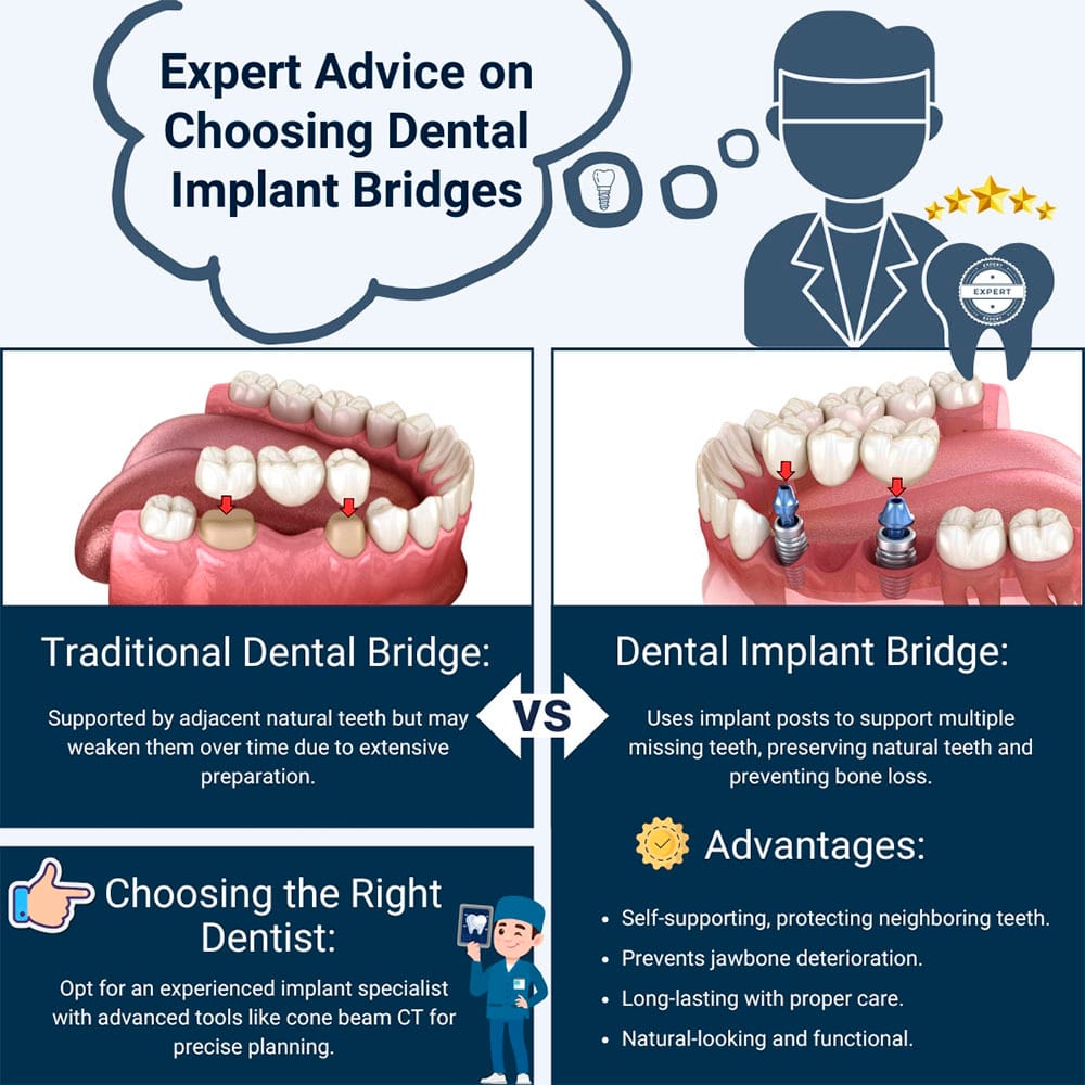Expert Advice on Choosing Dental Implant Bridges